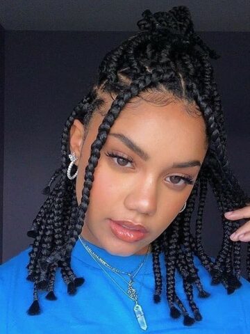short box braids hairstyles