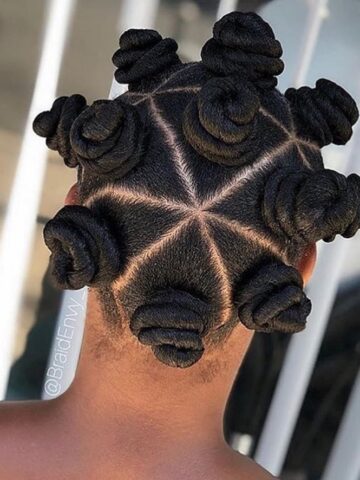 short 4c natural hairstyle