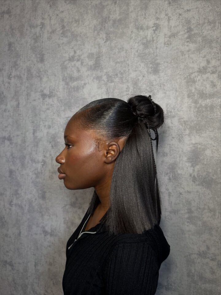 20 Half Up Half Down Hairstyles For Black Women That Stunning 20-half-up-half-down-hairstyles-for-black-women-that-stunning