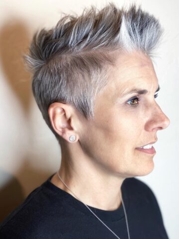 Edgy Short Hairstyles for Women Over 40