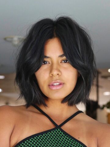 Style Curtain Bangs with Short Hair