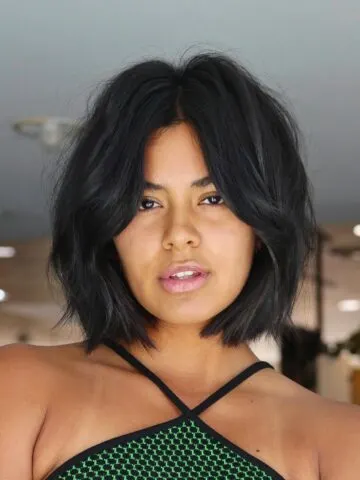 Style Curtain Bangs with Short Hair