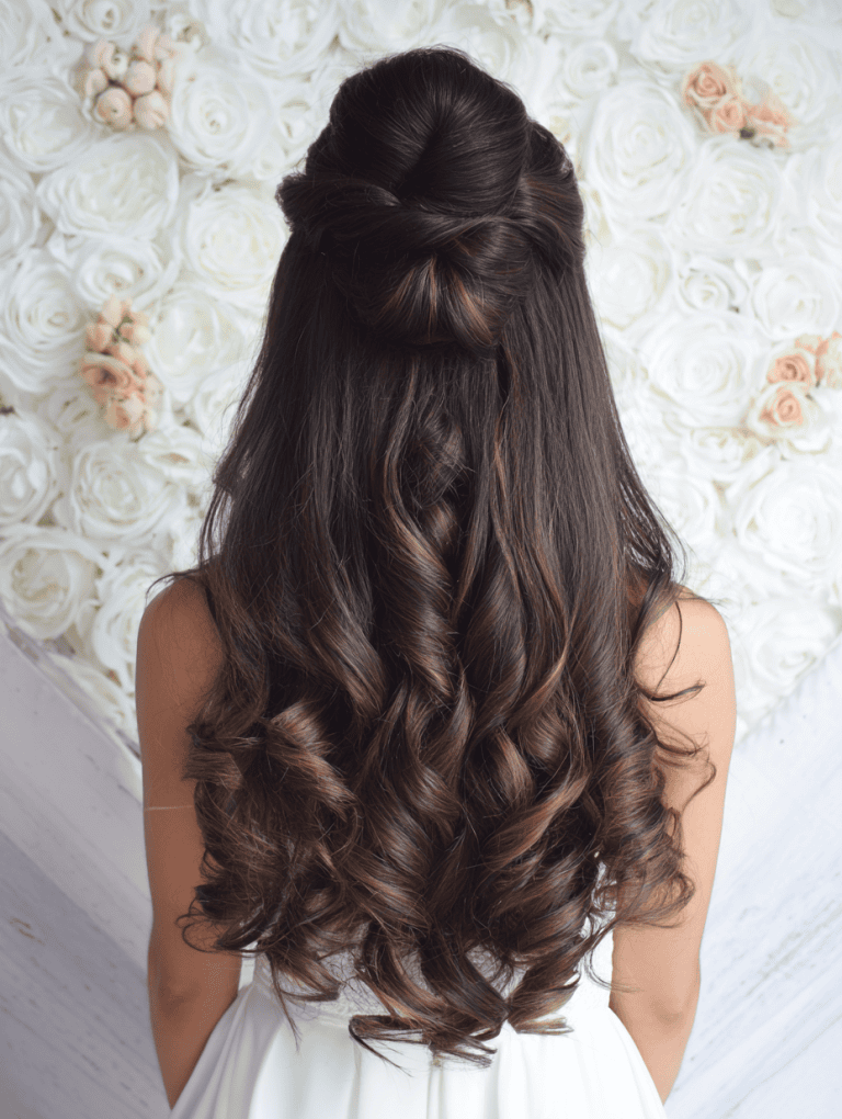 loose romantic curls long hair - party hairstyle for long hair