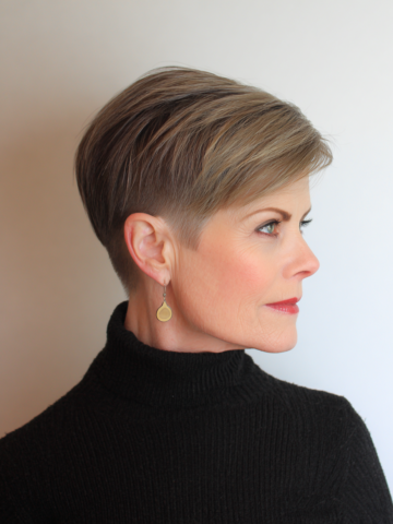 Undercut Pixie Haircuts for Over 50