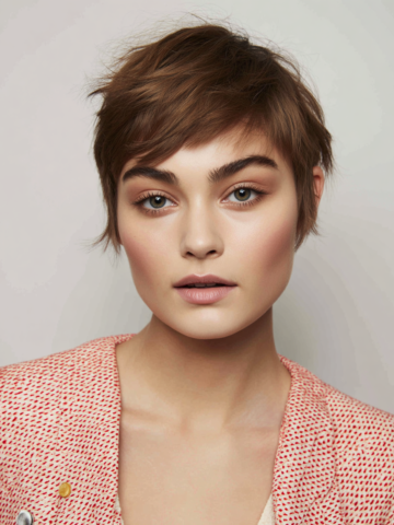 Low Maintenance Short Haircuts for Round Faces
