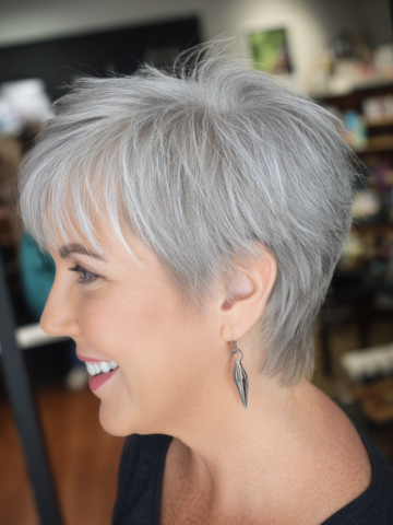 Low Maintenance Hairstyles for a 60 Year Old Women with Fine Hair