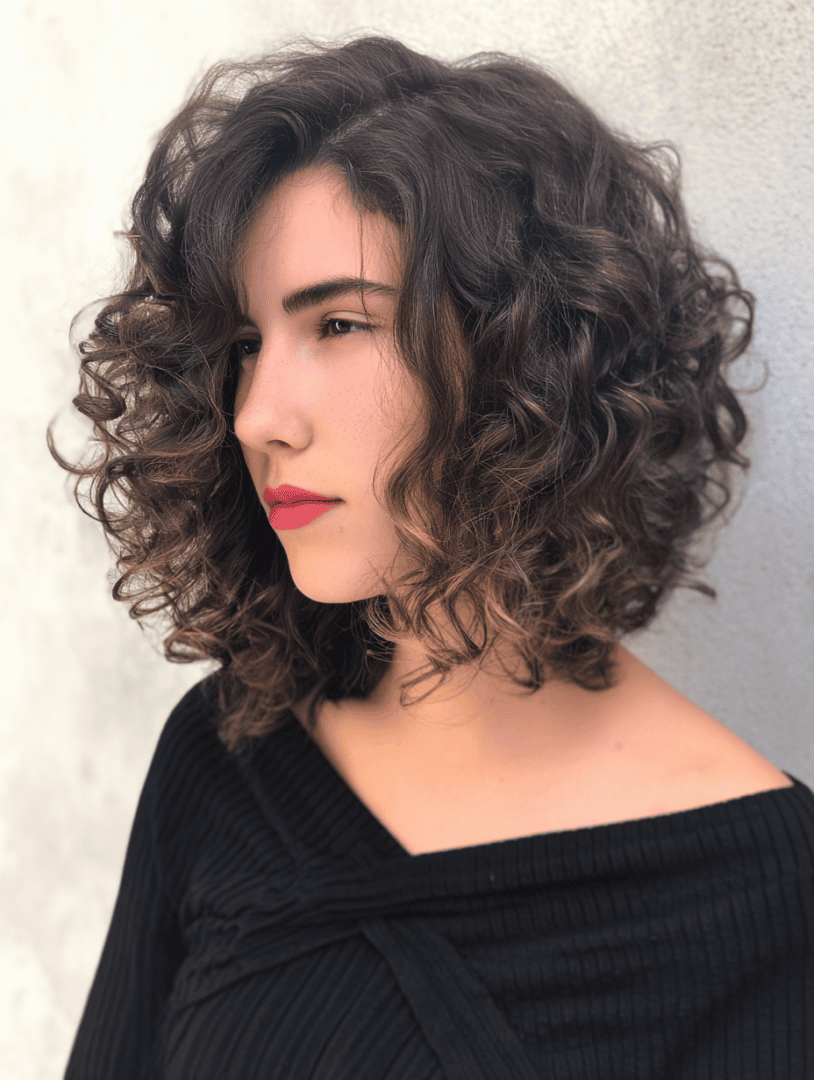 22 Cute Layered Bob Haircuts for Curly Hair That Add Shape and Bounce
