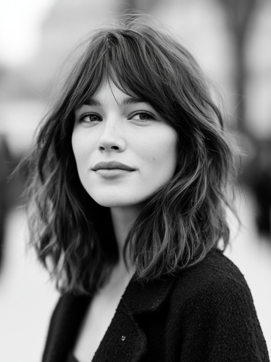 Medium Length Hairstyles With Bangs