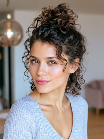 Curly Hairstyles for Medium Length