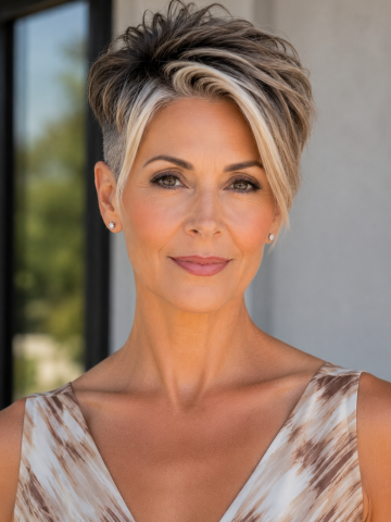 Undercut Pixies for Women Over 50