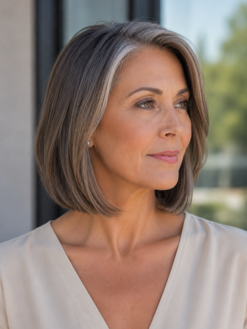 25 Medium Hairstyles for Women Over 50