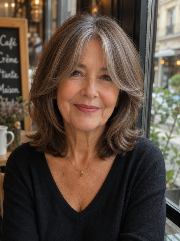Layered Bob Hairstyles for Women Over 60