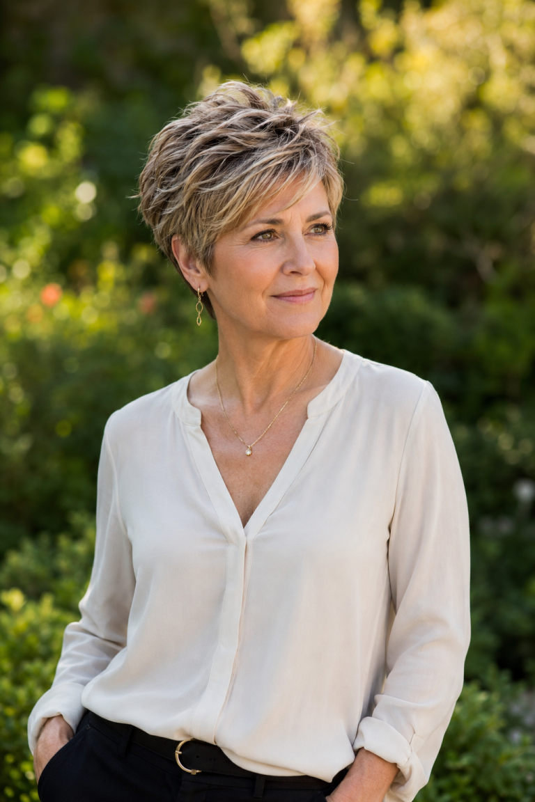 Short Pixie Haircuts for Women Over 50