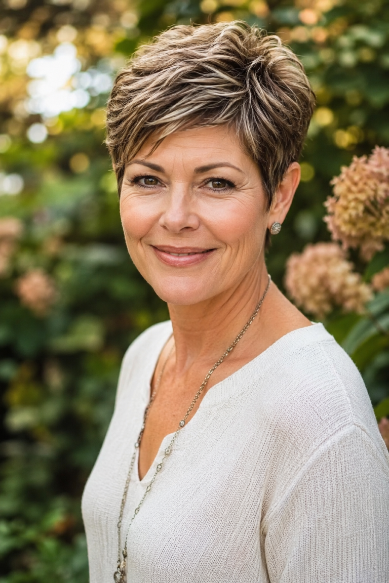 Short Pixie Haircuts for Women Over 40
