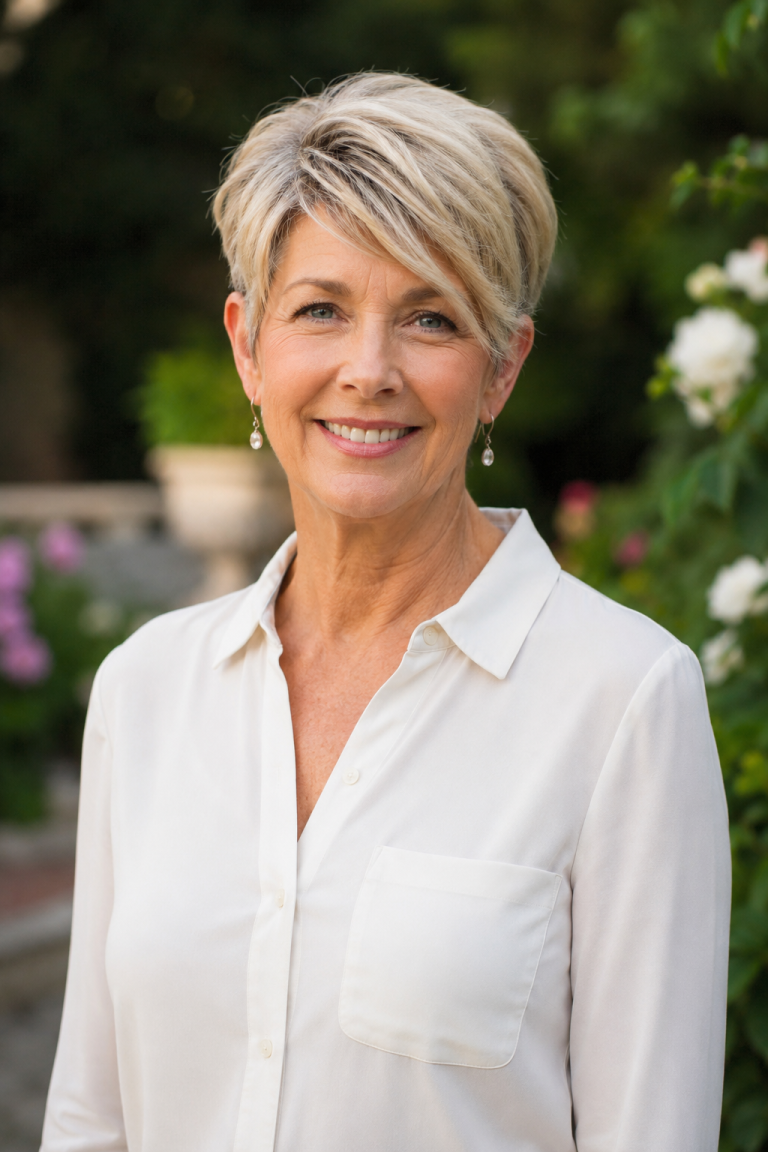 Long Pixie Haircuts for Women Over 50