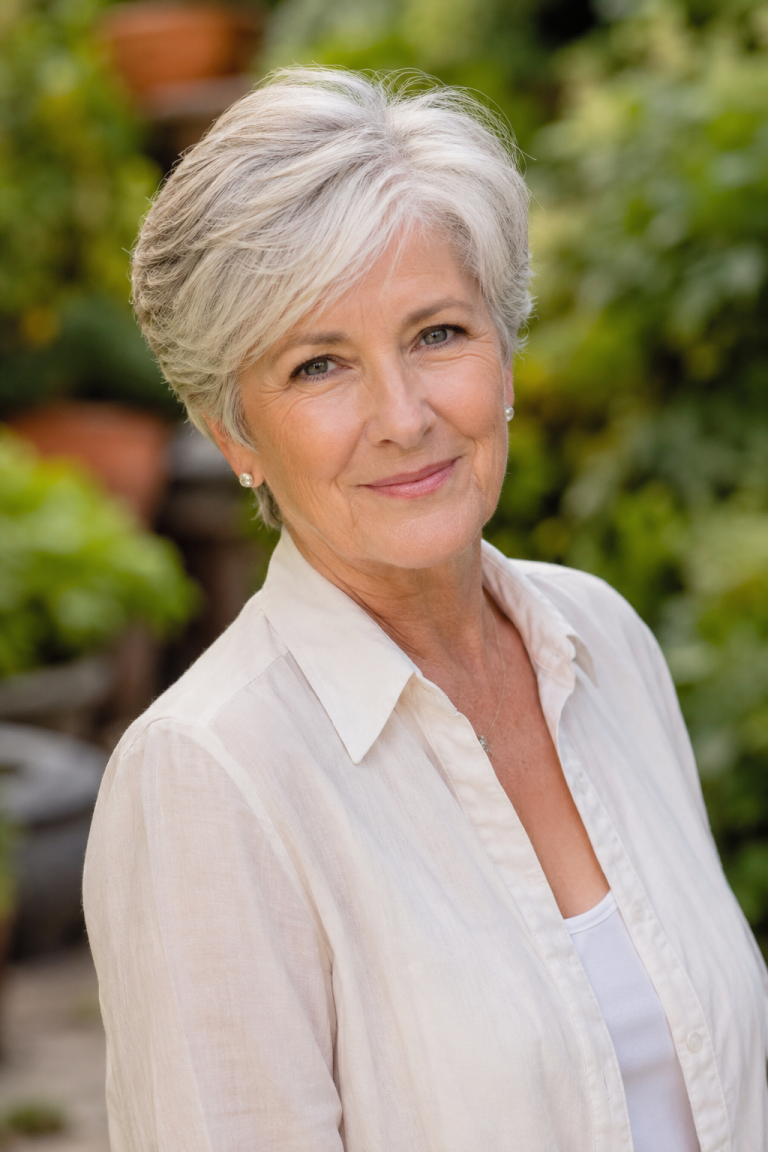 Long Pixie Haircuts for Women Over 60