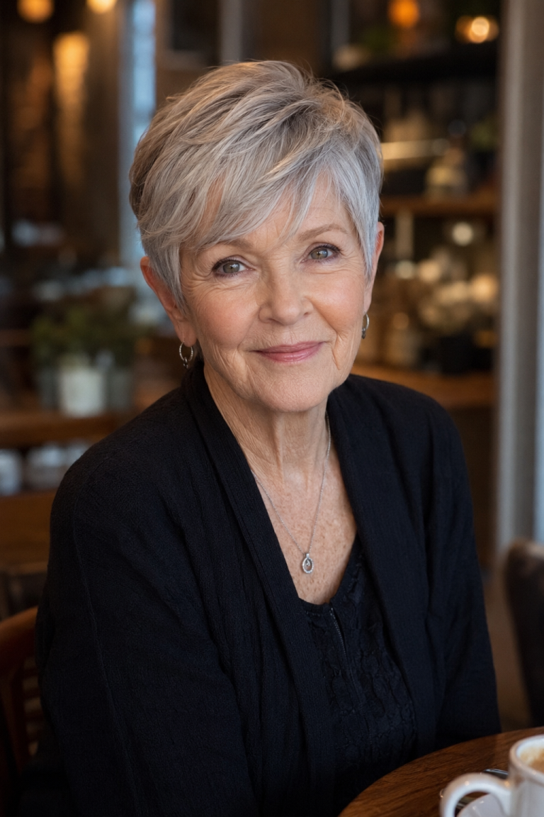 Short Pixie Haircuts for Women Over 70