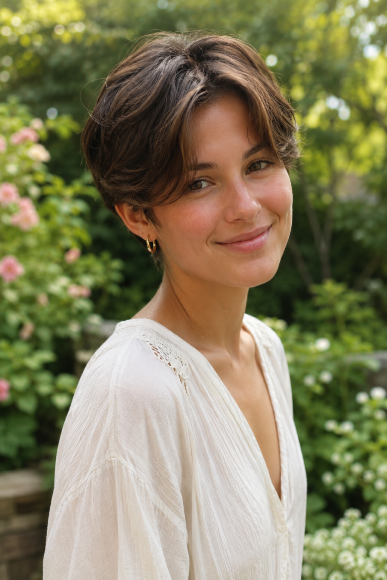 Long Pixie Haircuts with Bangs