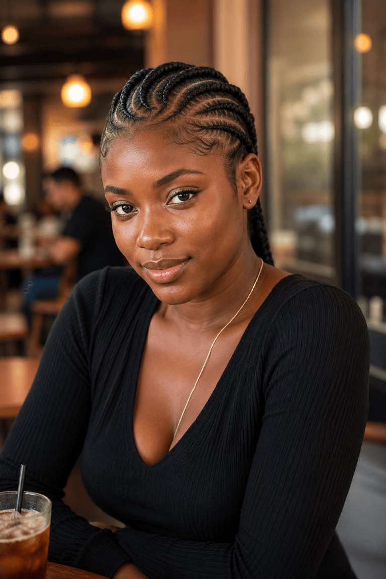 Corn Rows With Hair Line 24 Natural Cornrow Hairstyles for Black Women to Try