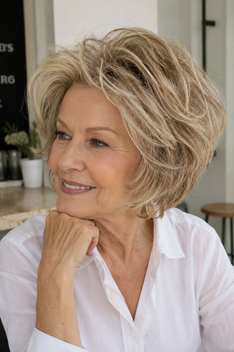 17 Choppy Bob Hairstyles That Take Years Off Women Over 60