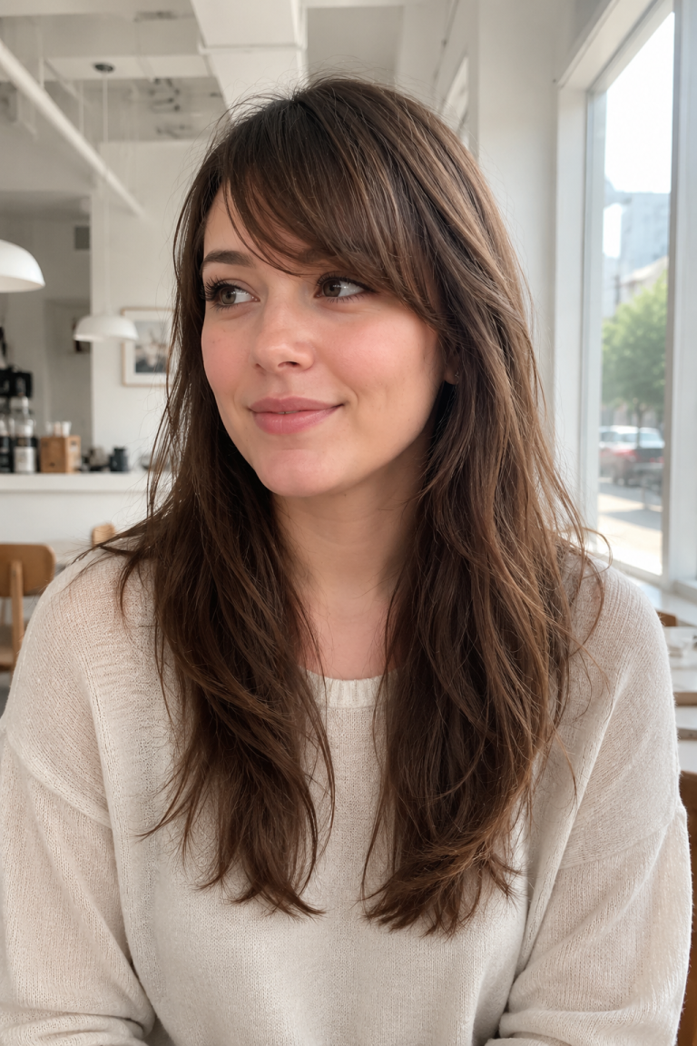 22 Hairstyles for Fine Hair That Make Round Faces Look Slimmer