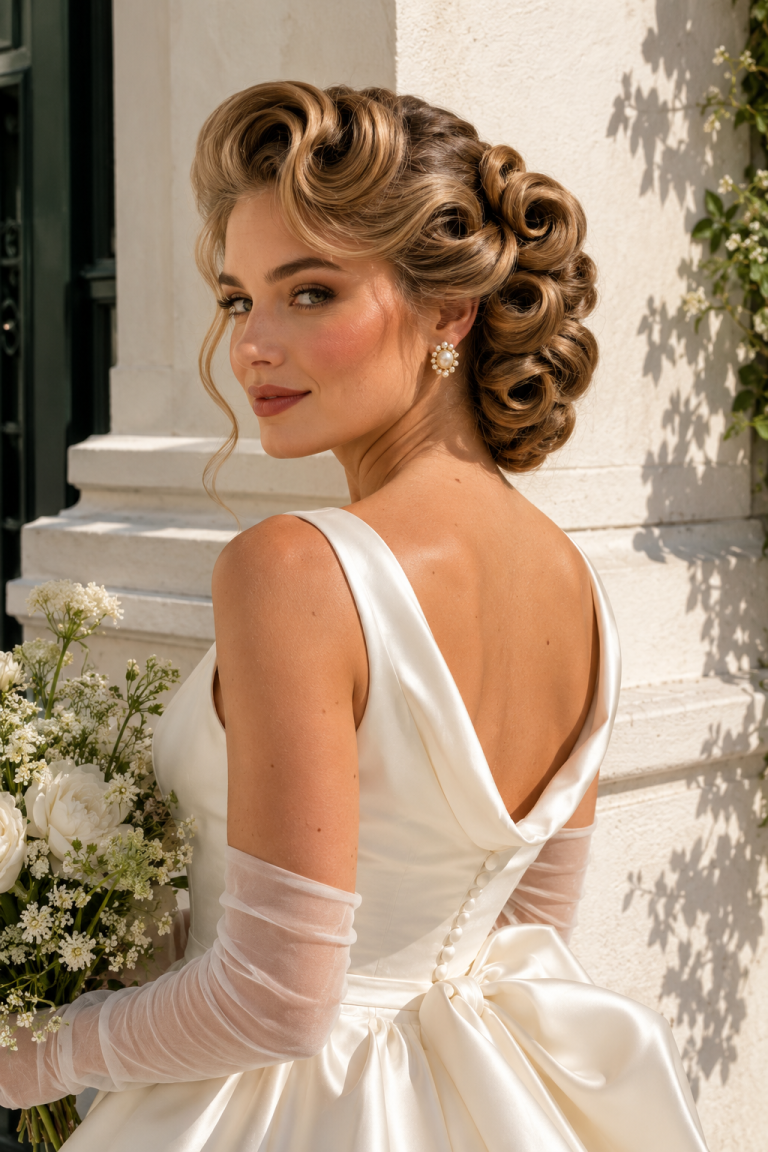 Vintage Pin-Curl Updo