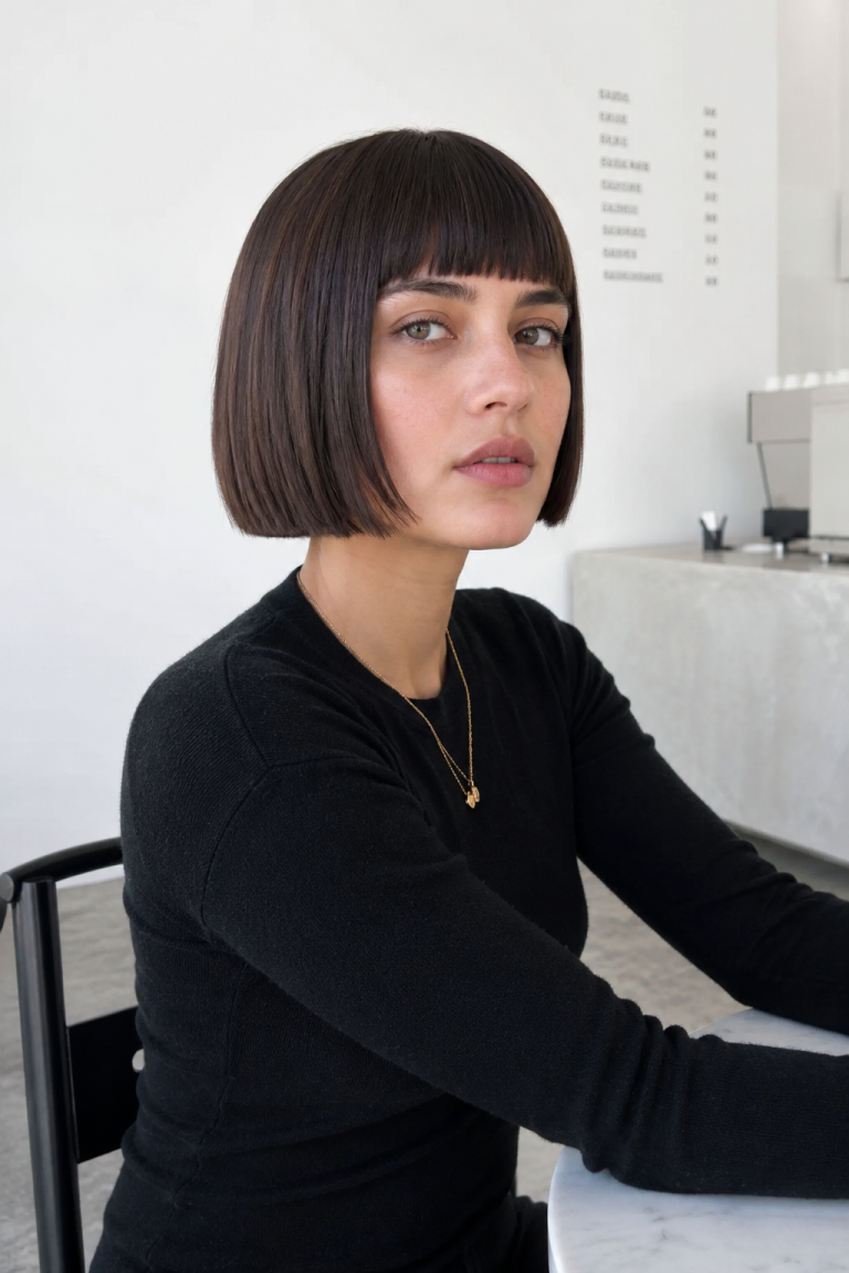 25 Hairstyles for Short Hair with Bangs Worth Booking This Year