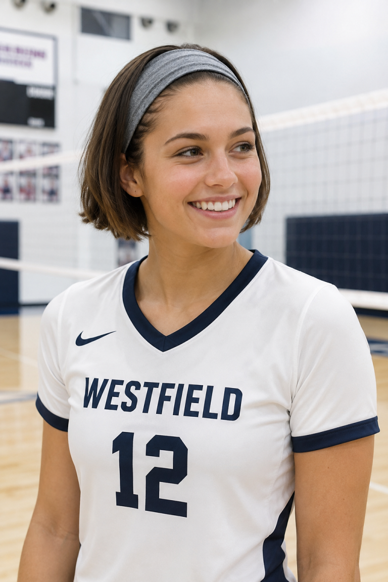 Wide Athletic Headband for Volleyball