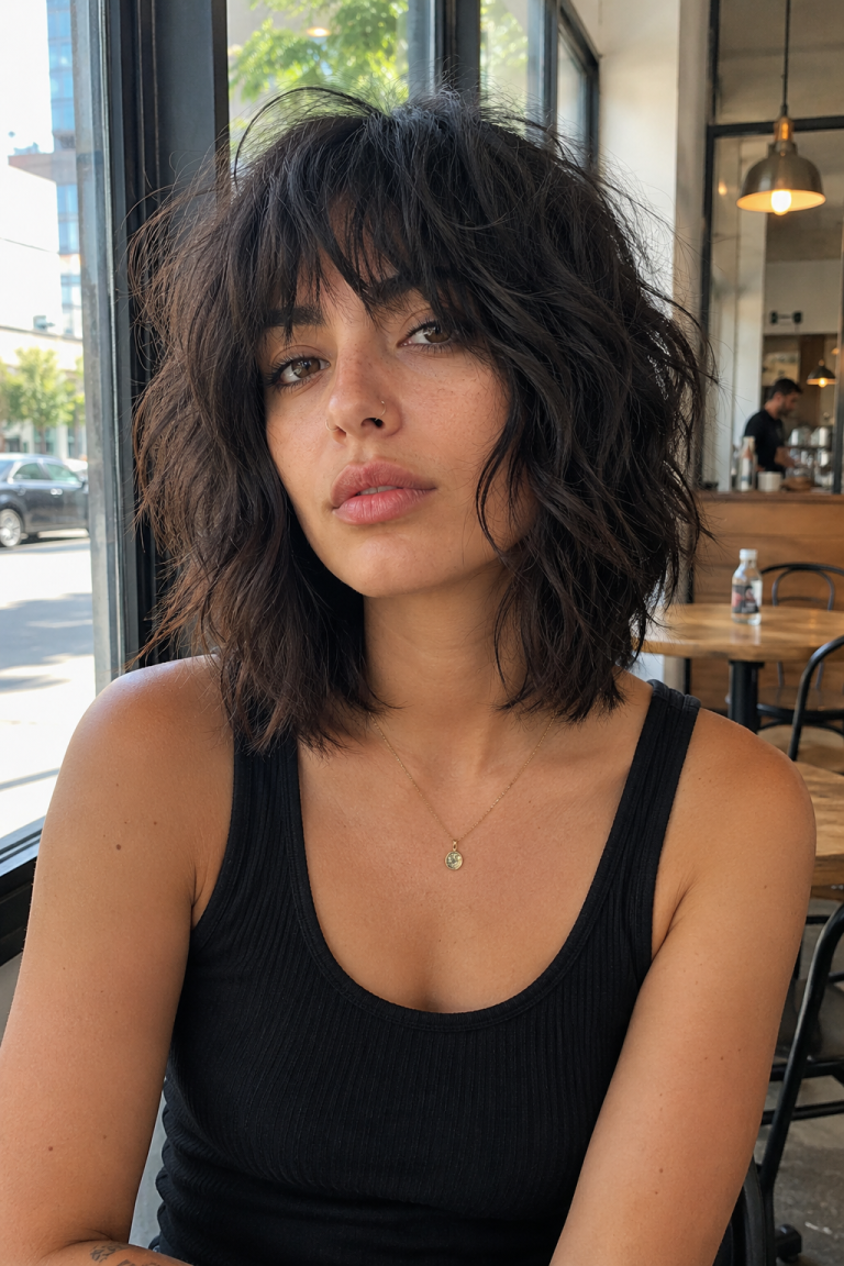 Messy Shag with Choppy Layers