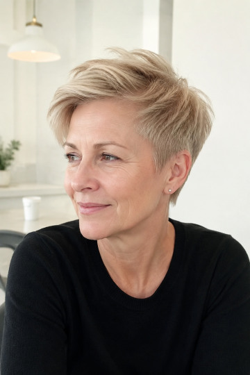 Pixie with Long Top and Shorter Sides