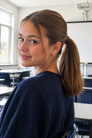 Sleek Mid Ponytail