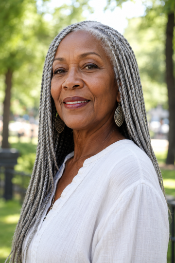 Silver Senegalese Twists