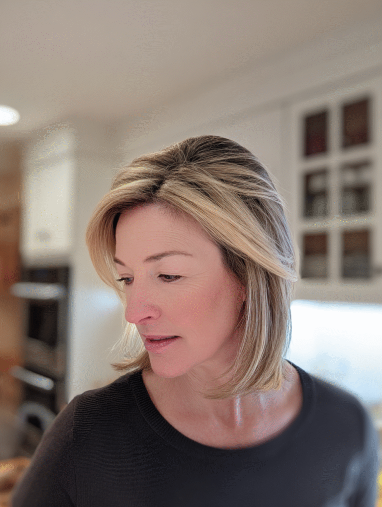 Shoulder-Length Hairstyles for Women Over 40
