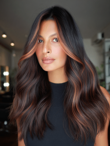 dark caramel balayage