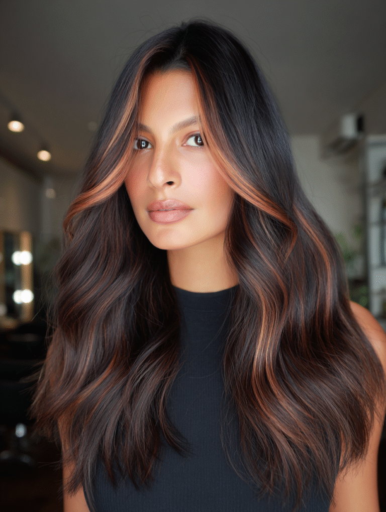 dark caramel balayage