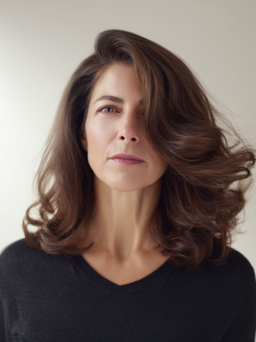 Wavy Hairstyles for Women Over 40