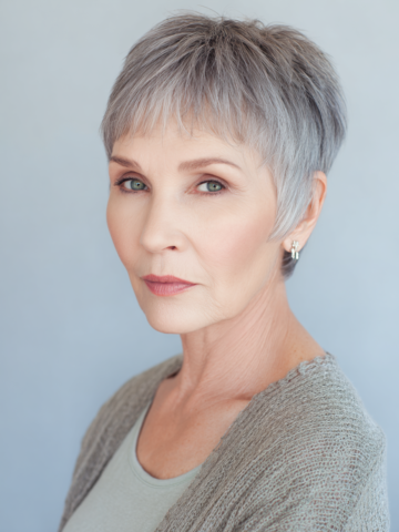 Short Hairstyles for Women Over 60 with Fine Hair