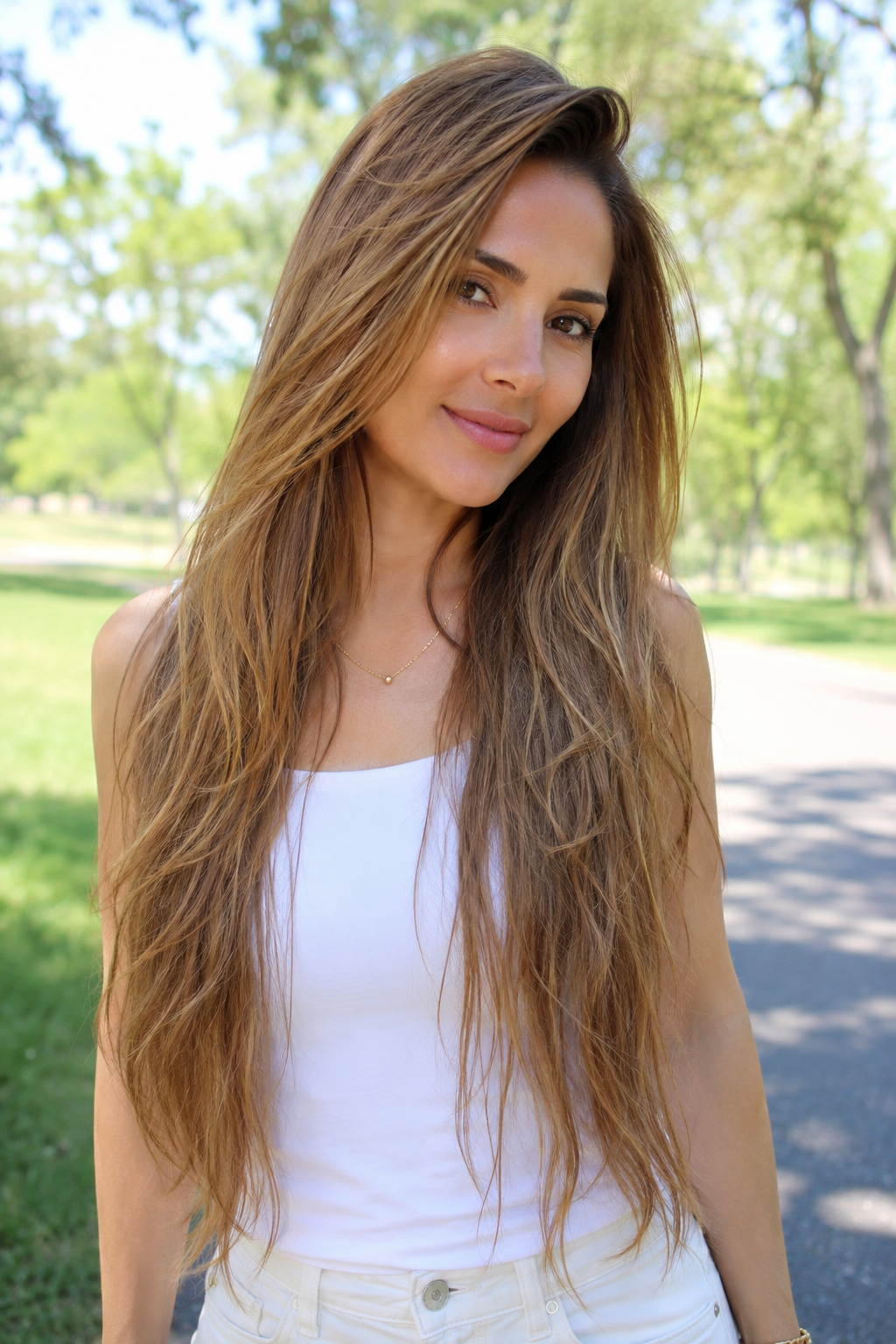 Waist-Length with Subtle Layers